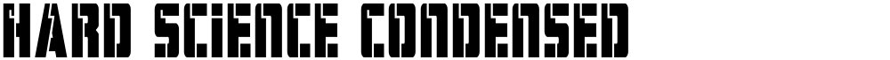 Hard Science Condensed
