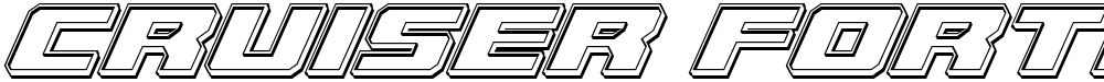 Cruiser Fortress Engraved Italic