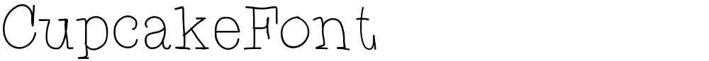 CupcakeFont
