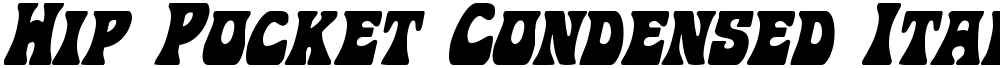 Hip Pocket Condensed Italic
