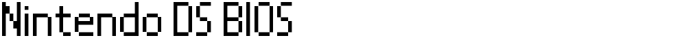 Nintendo DS BIOS