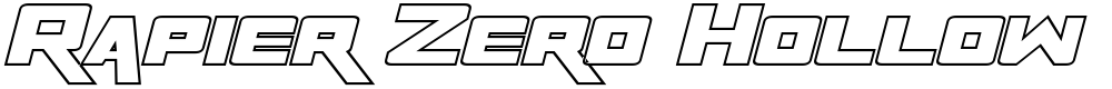 Rapier Zero Hollow
