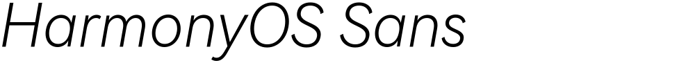 HarmonyOS Sans