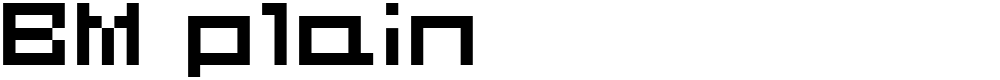 BM plain