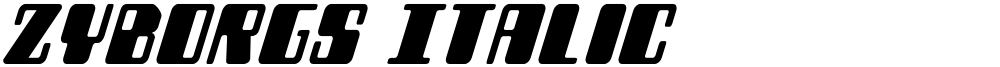 Zyborgs Italic