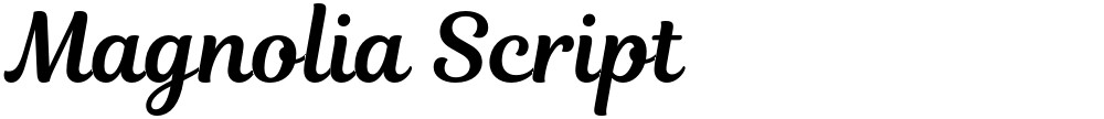 Magnolia Script