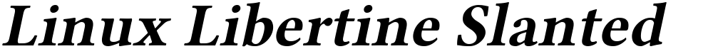 Linux Libertine Slanted