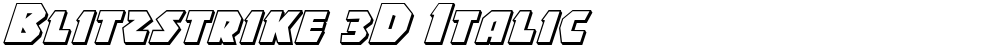 Blitzstrike 3D Italic