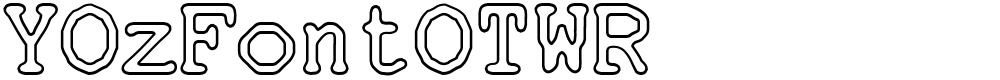 YOzFontOTWR