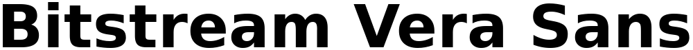 Bitstream Vera Sans