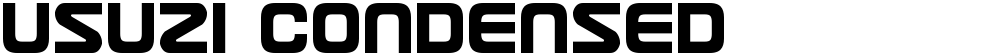 Usuzi Condensed