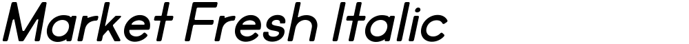 Market Fresh Italic