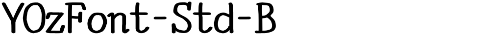 YOzFont-Std-B