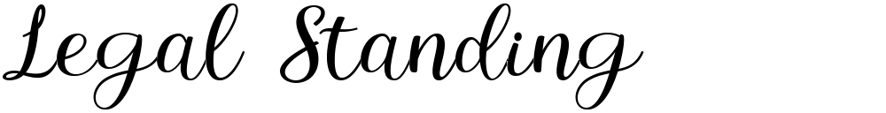 Legal Standing