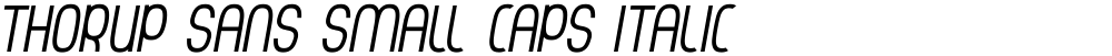 Thorup Sans Small Caps Italic