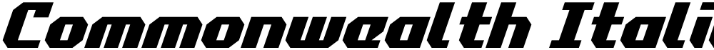 Commonwealth Italic
