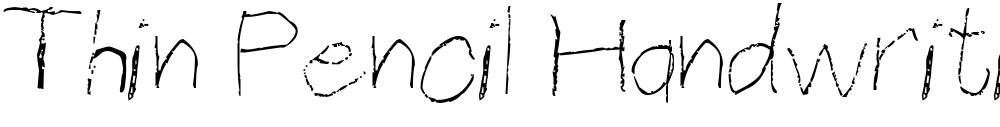 Thin Pencil Handwriting