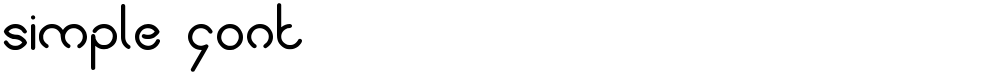 simple font