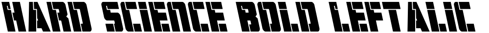 Hard Science Bold Leftalic