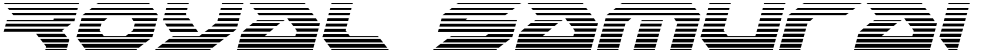 Royal Samurai Gradient Italic