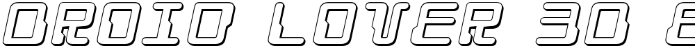 Droid Lover 3D Expanded Italic