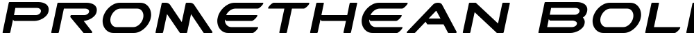 Promethean Bold Expanded Italic