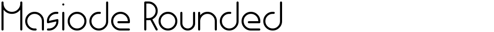 Masiode Rounded