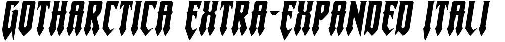 Gotharctica Extra-Expanded Italic