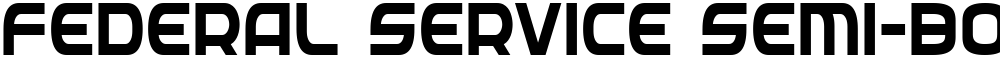 Federal Service Semi-Bold Condensed