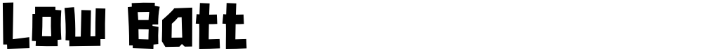 Low Batt