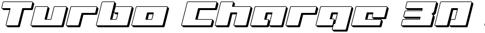 Turbo Charge 3D Italic