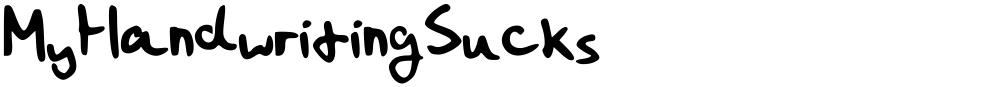 MyHandwritingSucks