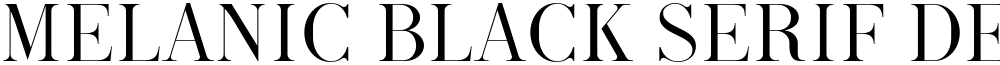 Melanic Black Serif Demo