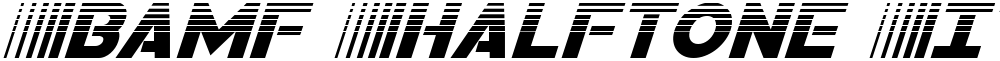 Bamf Halftone Italic