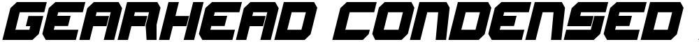 Gearhead Condensed Italic