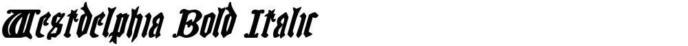 Westdelphia Bold Italic