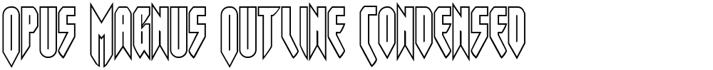Opus Magnus Outline Condensed