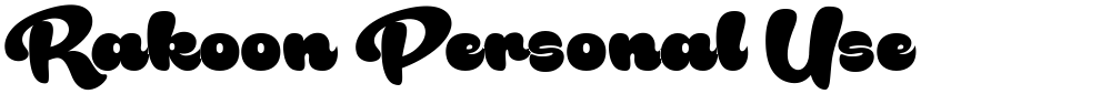 Rakoon Personal Use