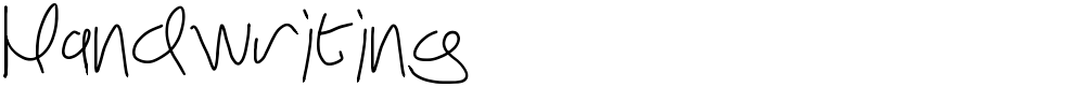 Handwriting