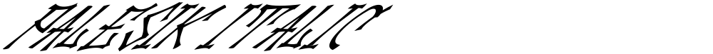Palesik Italic