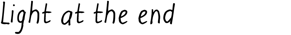 Light at the end