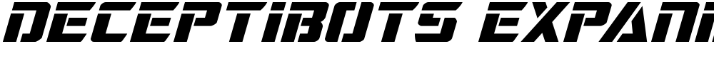 Deceptibots Expanded Italic