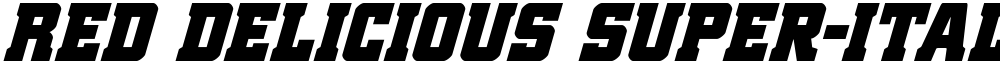 Red Delicious Super-Italic