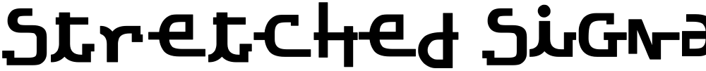 Stretched Signature Ext Bold