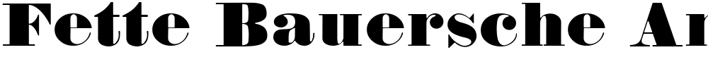 Fette Bauersche Antiqua UNZ Pro