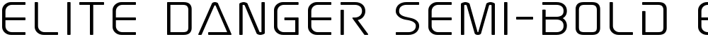 Elite Danger Semi-Bold Expanded
