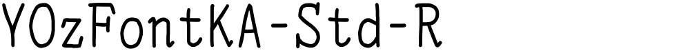YOzFontKA-Std-R