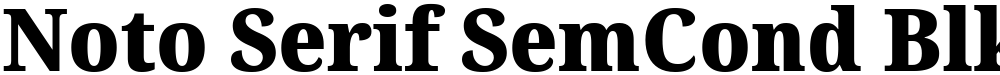 Noto Serif SemCond Blk