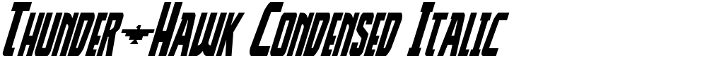 Thunder-Hawk Condensed Italic
