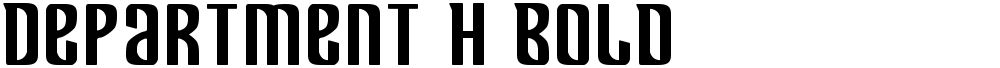 Department H Bold